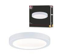 Paulmann 70899 Panel LED Abia, redondo, incl. 1x22 W, lámpara de techo, blanco mate, plafón, plástico, lámpara para sala de estar 2700 K
