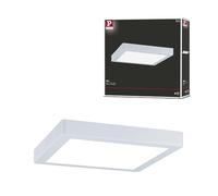Paulmann 70900 Panel LED Abia, cuadrado, incl. 1x22 W, lámpara de techo, blanco mate, plafón, plástico, lámpara para sala de estar 2700 K