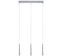 Paulmann 70930 Luminaria colgante LED Gutta incl. 3x7 W, regulable, lámpara colgante, aluminio mateado, lámpara de techo, metal, 2700 K