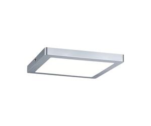 Paulmann 70935 Panel LED Atria, cuadrado, incl. 1x16 W, lámpara de techo, cromo mate, plafón, plástico, lámpara para sala de estar 4000 K