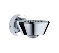 Paulmann 70947 Luminaria de techo LED WallCeiling Sabik IP44 230V redonda incl. 1x9 / 1x4 W regulable cromo lámpara de baño plástico 2700 K