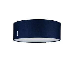 Paulmann 70951 Luminaria de techo Mari máx. 2x20 W, lámpara de techo, azul, lámpara para sala de estar, tela, lámpara para pasillo E27