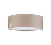 Paulmann 70952 Luminaria de techo Mari máx. 2x20 W, lámpara de techo, beige, lámpara para sala de estar, tela, lámpara para pasillo E27