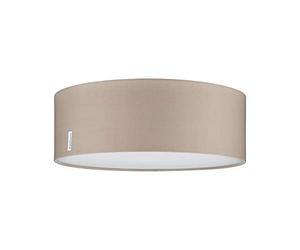 Paulmann 70952 Luminaria de techo Mari máx. 2x20 W, lámpara de techo, beige, lámpara para sala de estar, tela, lámpara para pasillo E27