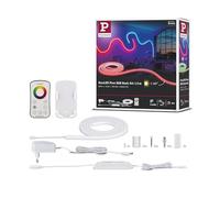 Paulmann 70965 Strip MaxLED Flow 13,5 W, Perfiles LED, Juego Básico Strip LED Regulable, 1,5 m, RGB, Blanco, Plástico