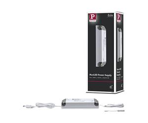 Paulmann 70976 Strip MaxLED, fuente de alimentación, cuadrada, máx. 150 W, tira de luz, blanco, cinta de luz, plástico, cinta de LED