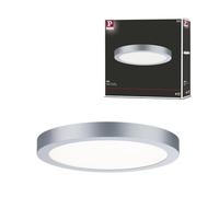 Paulmann 70983 Panel LED Abia, cuadrado, incl. 1x22 W, lámpara de techo, cromo mate, panel luminoso, plástico, luz de techo 2700 K