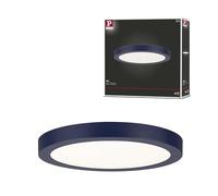Paulmann 70986 Panel LED Abia 300mm blanco cálido redondo incl. 1x22 Watt lámpara de techo azul noche mate plástico 2700 K