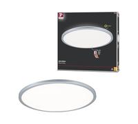 Paulmann 70992 Panel LED Atria Shine 420mm 3-Step-Dim redondo incl. 1x22 W regulable cromo blanco cálido mate plafón de plástico 3000 K