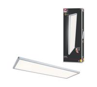 Paulmann 70996 Panel LED Atria Shine 580x200mm 3-Step-Dim angular incl. 1x22 W regulable cromo blanco cálido mate plafón de plástico 3000 K