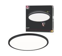 Paulmann 70999 LED Panel Atria Shine 420mm 3-Step-Dim redondo incl. 1x22 W regulable Blanco cálido Negro Panel de luz de techo de plástico 3000 K