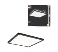 Paulmann 71001 Panel LED Atria Shine 293x293mm angular incl. 1x16 W Blanco cálido Negro Panel luminoso de plástico para techo 3000 K