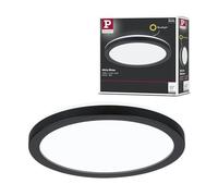 Paulmann 71011 Panel LED Atria Shine 190mm redondo incl. 1x11,2 W luz diurna blanco negro panel de techo de plástico 4000 K