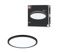 Paulmann 71012 Panel LED Atria Shine 293mm redondo incl. 1x16 W luz diurna blanco negro panel de techo de plástico 4000 K