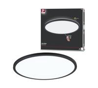 Paulmann 71013 Panel LED Atria Shine 420mm 3-Step-Dim redondo incl. 1x22 W regulable Blanco luz diurna Negro Panel de luz de plástico 4000 K