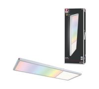 Paulmann 71020 Panel LED Atria Shine 580x200mm angular incl. 1x20 W regulable RGBW control de color cromo mate panel de luz de plástico para techos