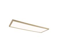 Paulmann 71031 Panel LED Atria Shine plafón con Backlight cuadrado IP44 22W 2300lm 580mmx200mm acabado madera plástico 3000K blanco cálido lum.de baño