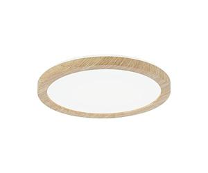 Paulmann 71032 Panel LED Atria Shine plafón con Backlight redondo IP44 11,2W 850lm 190mm acabado madera plástico 4000K luminaria de baño