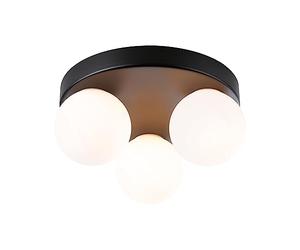 Paulmann 71069 Plafón Selection Bathroom Gove IP44 G9 230 V máx. 3x20W regulable, negro mate, satinado, luminaria de baño