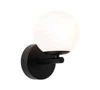 Paulmann 71074 Aplique LED Selection Bathroom Gove IP44 3000K 400lm 230V 5W, negro mate, satinado luminaria de baño