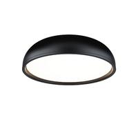 Paulmann 71084 Plafón LED Selection Bathroom Oka IP44 White Switch 950lm 230V 24W, negro mate, luminaria de baño
