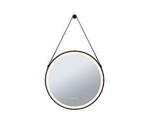Paulmann 71089 Espejo iluminado LED Mirra IP44 White Switch 750lm 230V 11,5W regulable, negro, espejo luminaria de baño