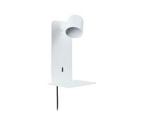 Paulmann 71098 Aplique Malena USB C GU10 230V máx. 5W blanco mate, lámpara de lectura de pared
