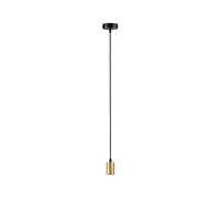 Paulmann 71134 Luminaria colgante Ravi, IP44, E27, máx. 60W, negro mate, oro, lámpara colgante sin fuente de luz
