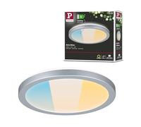 Paulmann 71269 - Panel LED Atria Shine IP44, redondo, 190 mm, 7,6 W, 1100 lm, 3000-6500 K, cromo mate