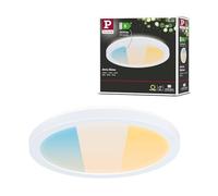 Paulmann 71270 - Panel LED Atria Shine IP44, redondo, 190 mm, 7,6 W, 1100 lm, 3000-6500 K, color blanco