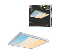 Paulmann 71273 - Panel LED Atria Shine IP44, cuadrado, 15,7 W, 2100 lm, 3000-6500 K, color cromado mate