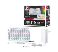 Paulmann 78866 MaxLED 250 Strip LED Smart Home Zigbee 3m IP44 15W 600lm 30LED/m RGBW+ 36VA regulable, plateado, plástico