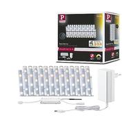 Paulmann 78870 Strip LED MaxLED 250 set básico SmartHomeZigbee TunableWhite 5m IP44 18W 230/24V 1350lm plateado, tira luz LED, resistente salpicaduras
