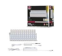 Paulmann 78873 Strip LED MaxLED 500 set básico SmartHomeZigbee TunableWhite 5m IP44 26W 230/24V 2750lm plateado, tira luz LED, resistente salpicaduras