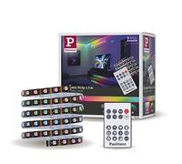 Paulmann 78886 Strip LED Dynamic 1,5m Dynamic Rainbow RGB IP20 12V CC incl. 1x3W, regulable, tira de luces, blanco, plástico