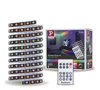 Paulmann 78887 Strip LED Dynamic Set 3m Dynamic Rainbow RGB IP20 12V CC incl. 1x5W, regulable, tira de luces, blanco, plástico