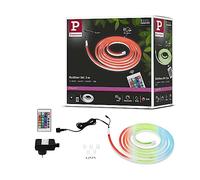Paulmann 78889 Strip LED SimpLED Outdoor 3m IP65 72LED/m RGB incl. 1x19,5 W regulable, tira de luz, blanco, plástico