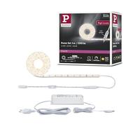 Paulmann 78956 Strip LED SimpLED Power 3 m con regulador de cable 1100 lm/m incl. 1x33 W IP44 tira de luz blanco plástico cinta de LED 3000 K