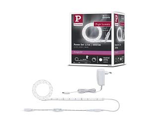Paulmann 78958 Strip LED SimpLED Power 1,5 m con regulador de cable 1100 lm/m incl. 1x17 W IP44 tira de luz blanco cinta de luz plástico LED 4000 K