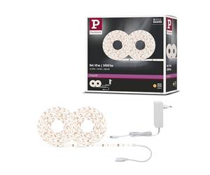 Paulmann 78974 Juego de strip SimpLED 10 m, strip LED 22 W, tira de luz 3000 K blanco cálido, cinta de luz con recubrimiento