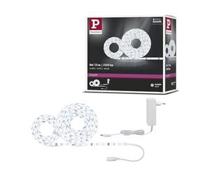 Paulmann 78976 Juego de strip SimpLED 7,5 m, strip LED 20 W, tira de luz 6500 K blanco diurno, cinta de luz con recubrimiento