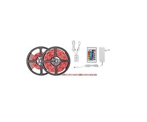 Paulmann 78979 Juego de strip SimpLED 7,5 m, strip LED 26 W, tira de luz RGB, cinta de luz multicolor con recubrimiento