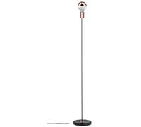 Paulmann 79614 Luminaria de pie Neordic Nordin máx. 1x20 W, luminaria de pie para lámparas E27, lámpara de pie negro/cobre mate 230 V mármol/metal sin fuente de luz