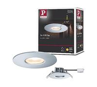 Paulmann 79666 Luminaria empotrable exterior LED Outdoor House 230 V lámpara empotrable IP44 blanco cálido 4,4 W 34°, foco ultraplano, foco de techo