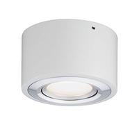 Paulmann 79708 Luminaria de techo LED Argun redonda orientable incl. 1x4,8 W regulable aluminio mateado lámpara para sala de estar metal 3000 K