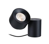 Paulmann 79776 Luminaria de sobremesa LED Puric Pane 3-Step-Dim incl. 1x3 W regulable, luminaria de sobremesa, negro, metal, plástico 2700 K