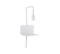 Paulmann 79812 Aplique de lectura Calvani máx. 40 W, lámpara de lectura de pared, blanco, luz de lectura, metal, iluminación mural E27