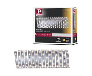 Paulmann 79855 Strip LED MaxLED 250 5 m blanco cálido IP20 incl. 1x20 W, strip, regleta, tira de luz 2700 K