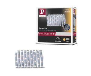 Paulmann 79871 Strip LED MaxLED 250 2,5 m blanco cálido IP44 Protect Cover incl. 1x10 W, strip, regleta, tira de luz 2700 K
