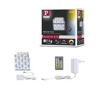Paulmann 79876 LED Stripe MaxLED 250 basic set 1,5m revestido IP44 5,5W 405lm Tunable White 24VA regulable Tira de luz de plástico 2700 K